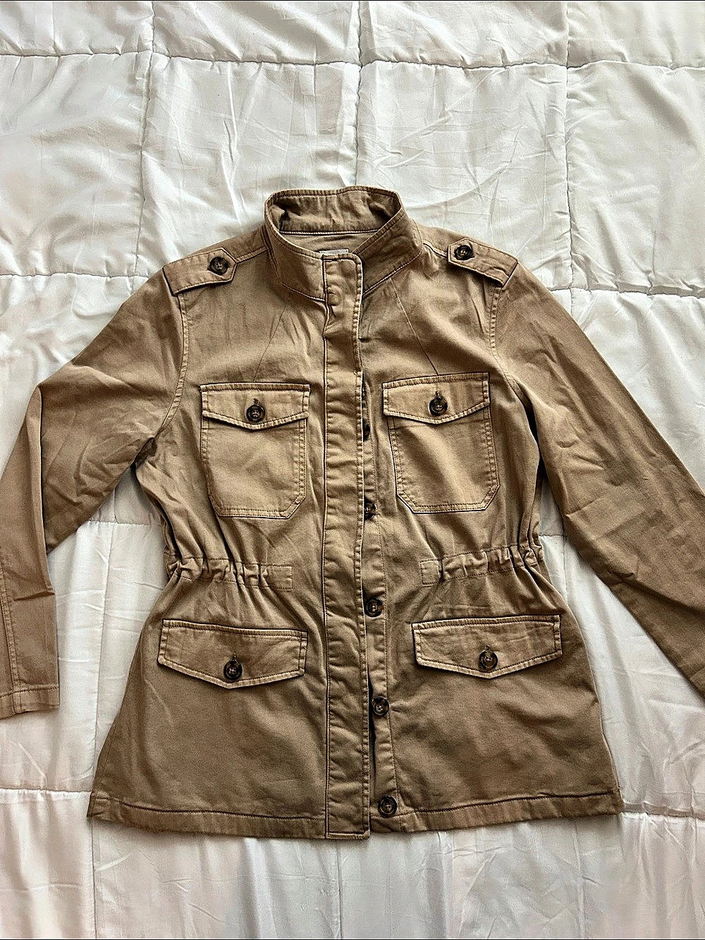 kensie Utility Jacket Cotton Blend Size Medium